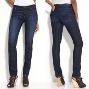 AG Adriano Goldschmied Jeans Stilt Cigarette Leg Jeans Size 27 R Dark Wash